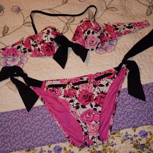 Betsey Johnson Other - Vintage Y2K Betsey Johnson Bikini Retro Pin Up Party 90s Barbie Girl Country
